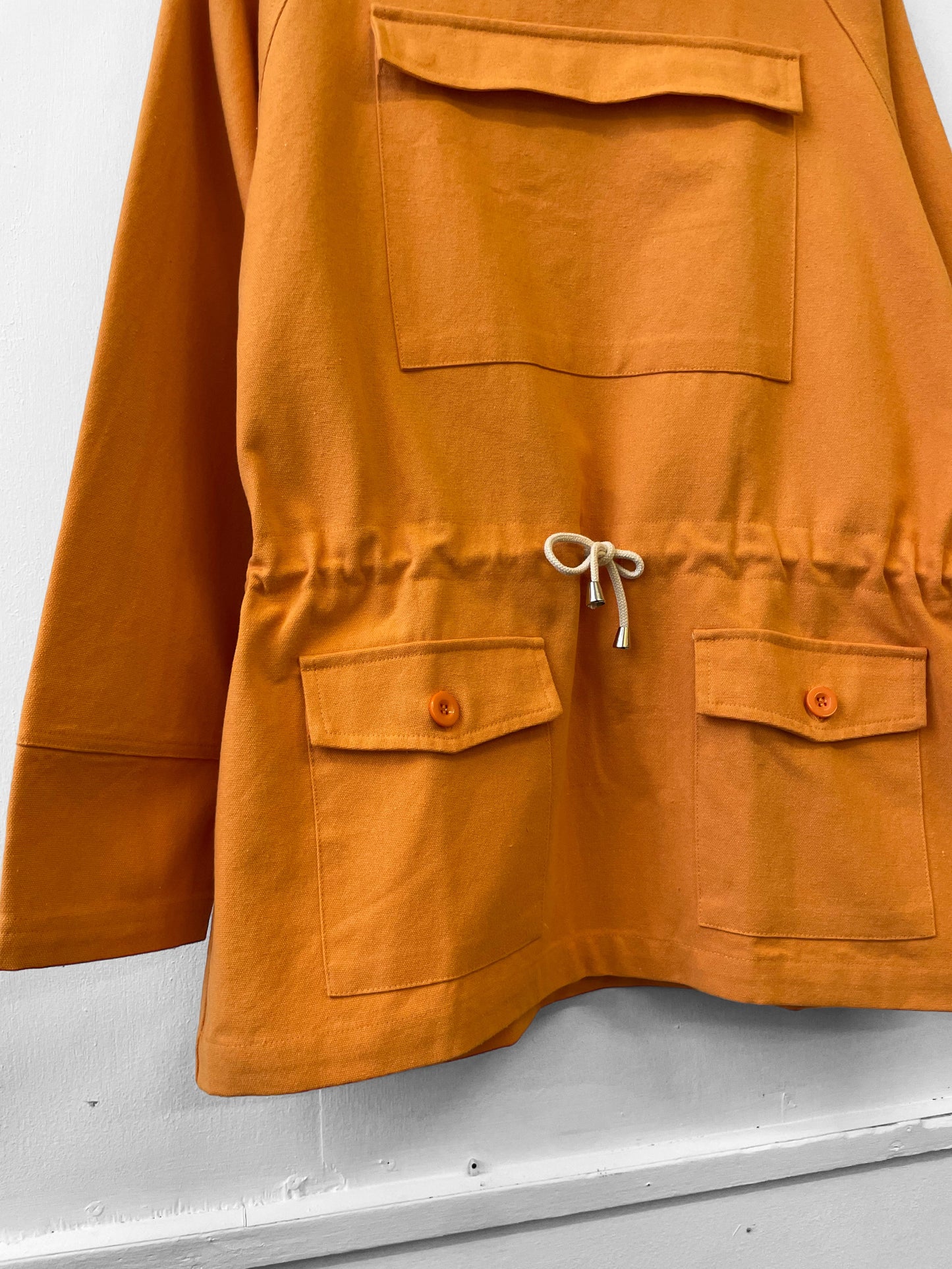 Bata Cadete Lona Algodón Verde Militar