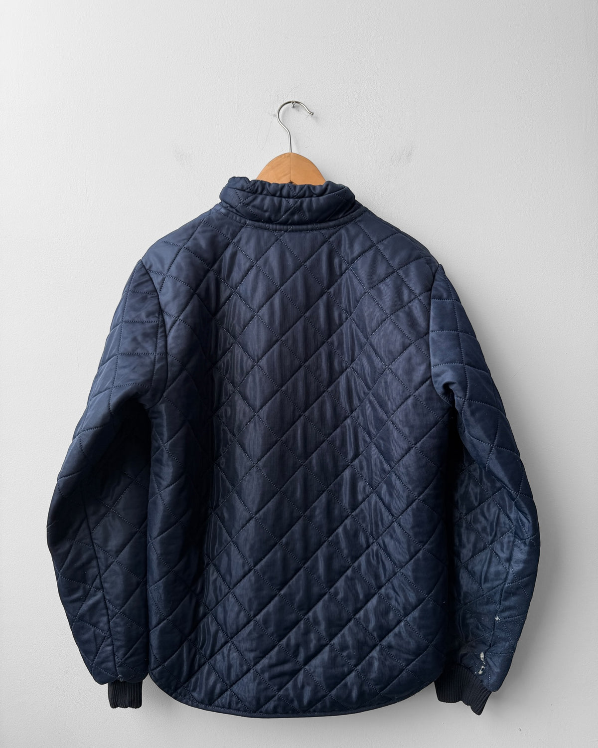 Vintage Workwear Quilted Jacket Liner Navy
