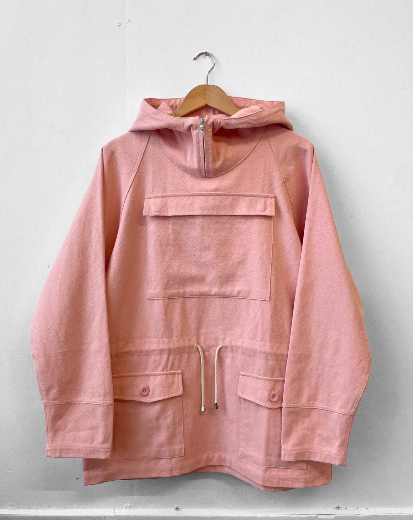 Rescue Orange Cadet Smock 1960er-Jahre-Stil OG Baumwoll-Canvas