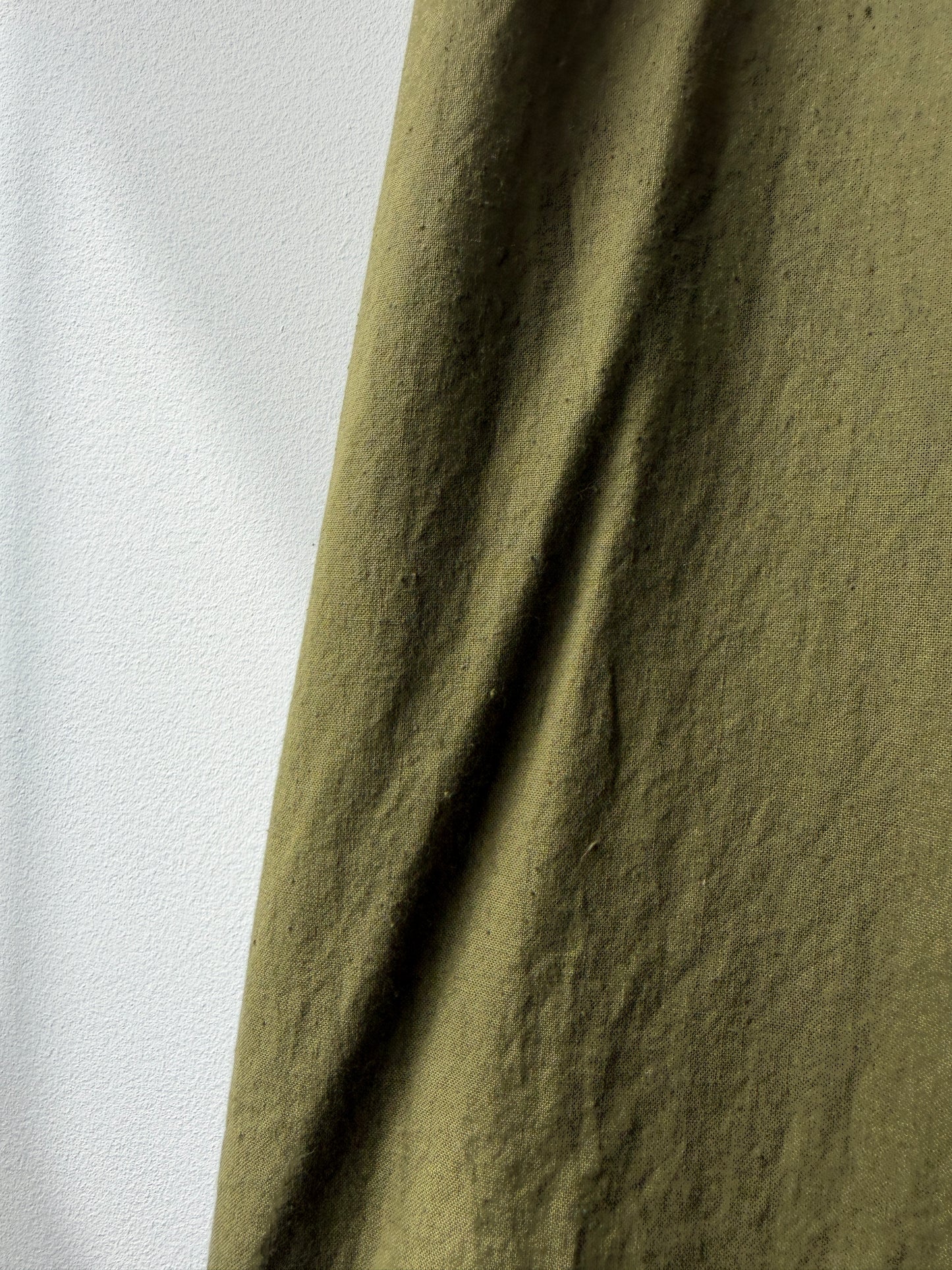 Vintage Cotton Drawstring Army Green Military Pants
