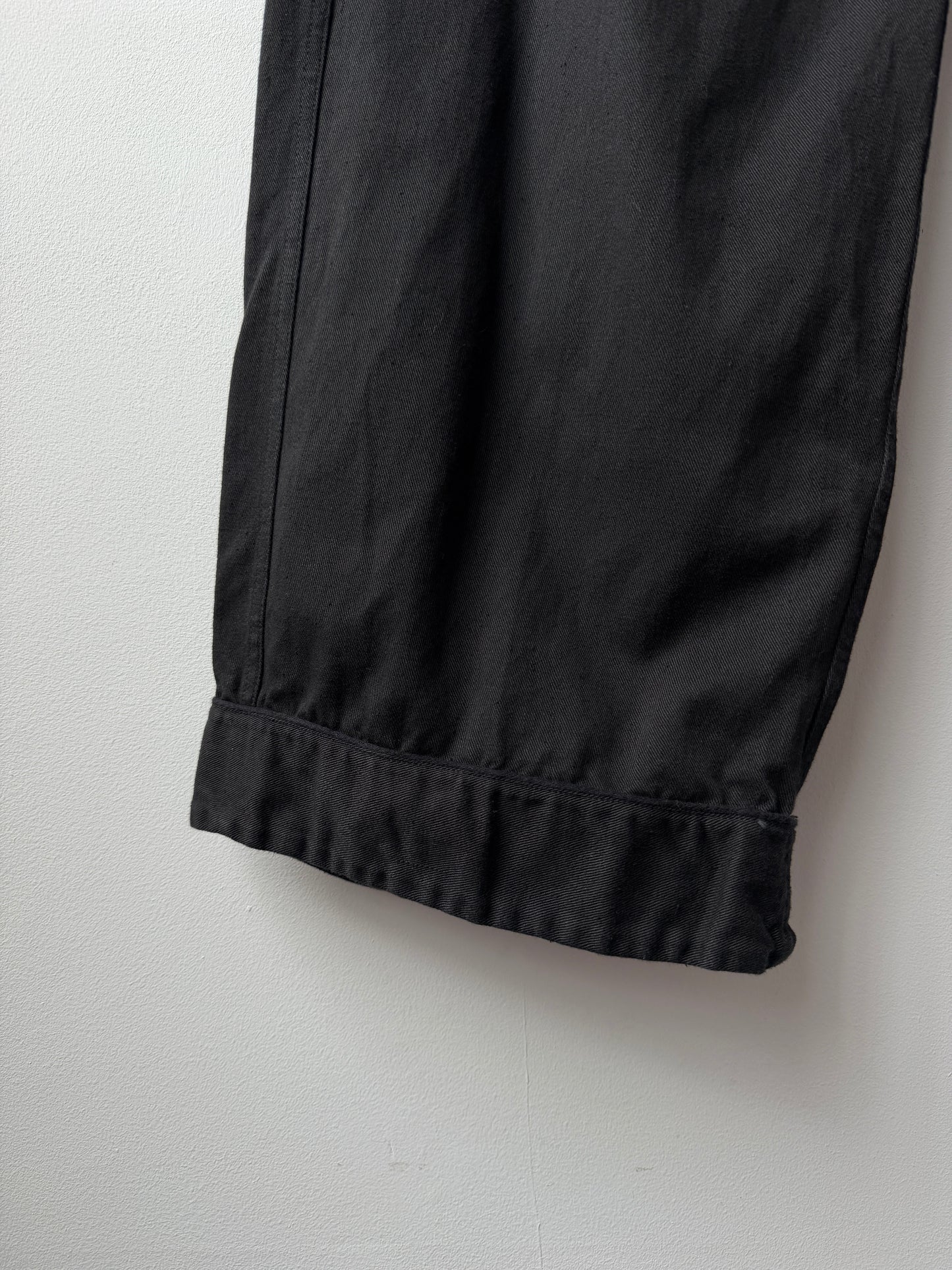 Vintage Charcoal Black Workwear Pants