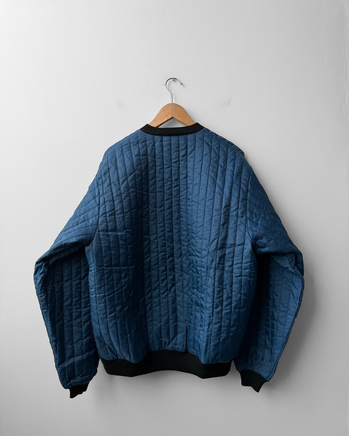 Vintage Workwear Quilted Jacket Liner Navy