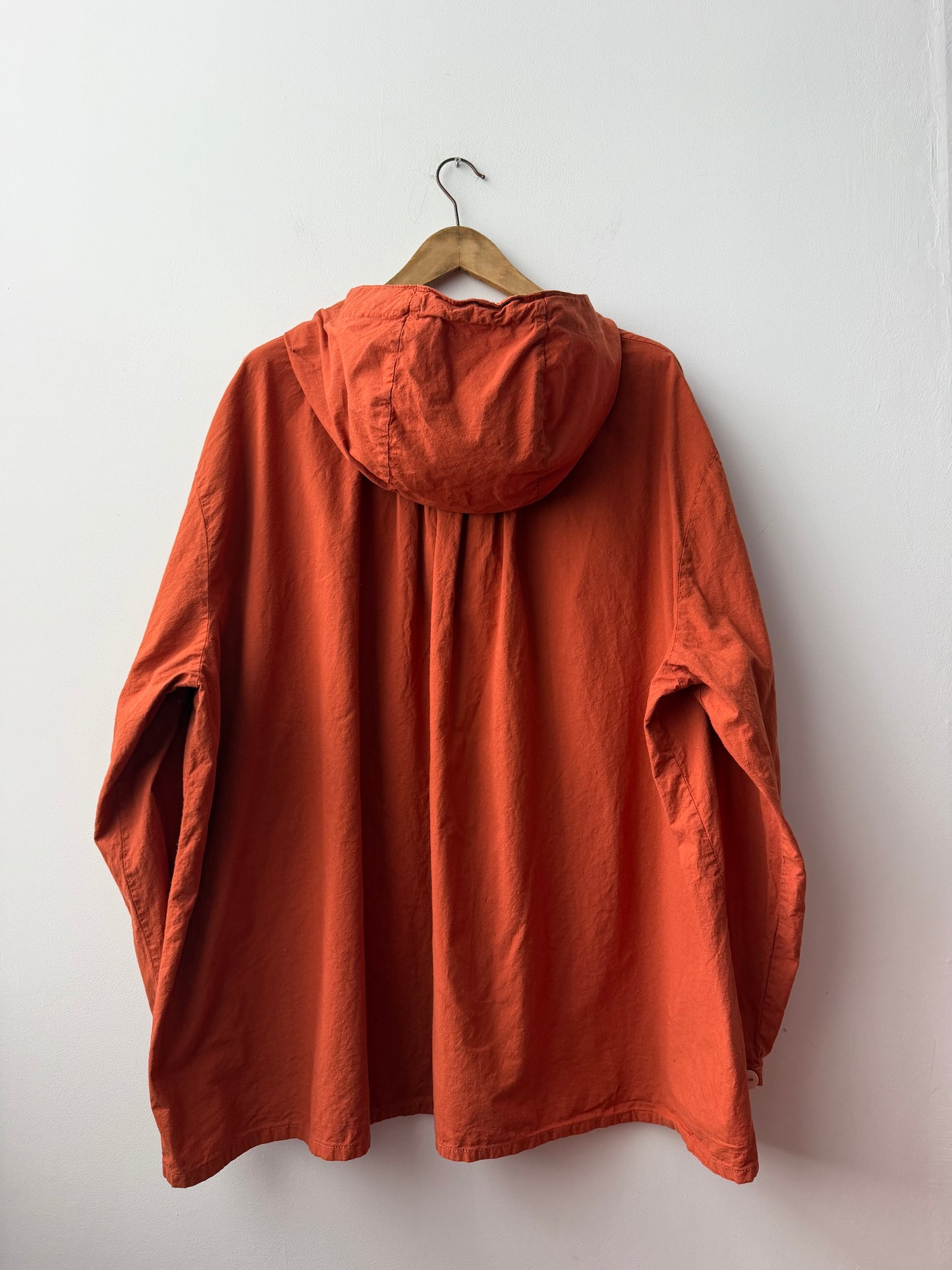 Vintage 1997s Orange Overhead Italian Smock Jacket