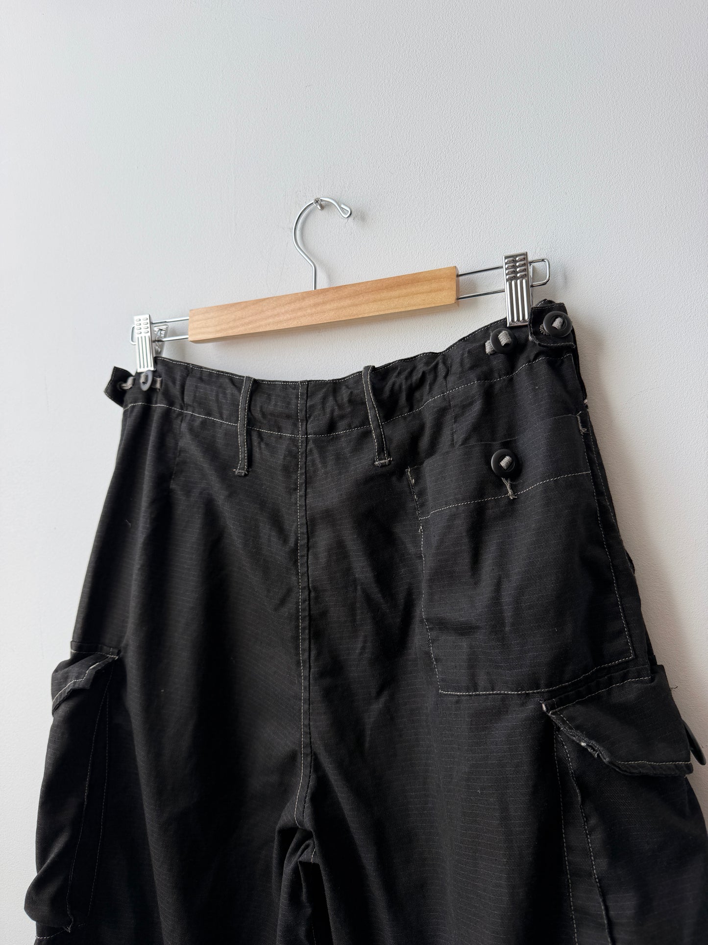 Vintage British Camo Trousers Charcoal Black