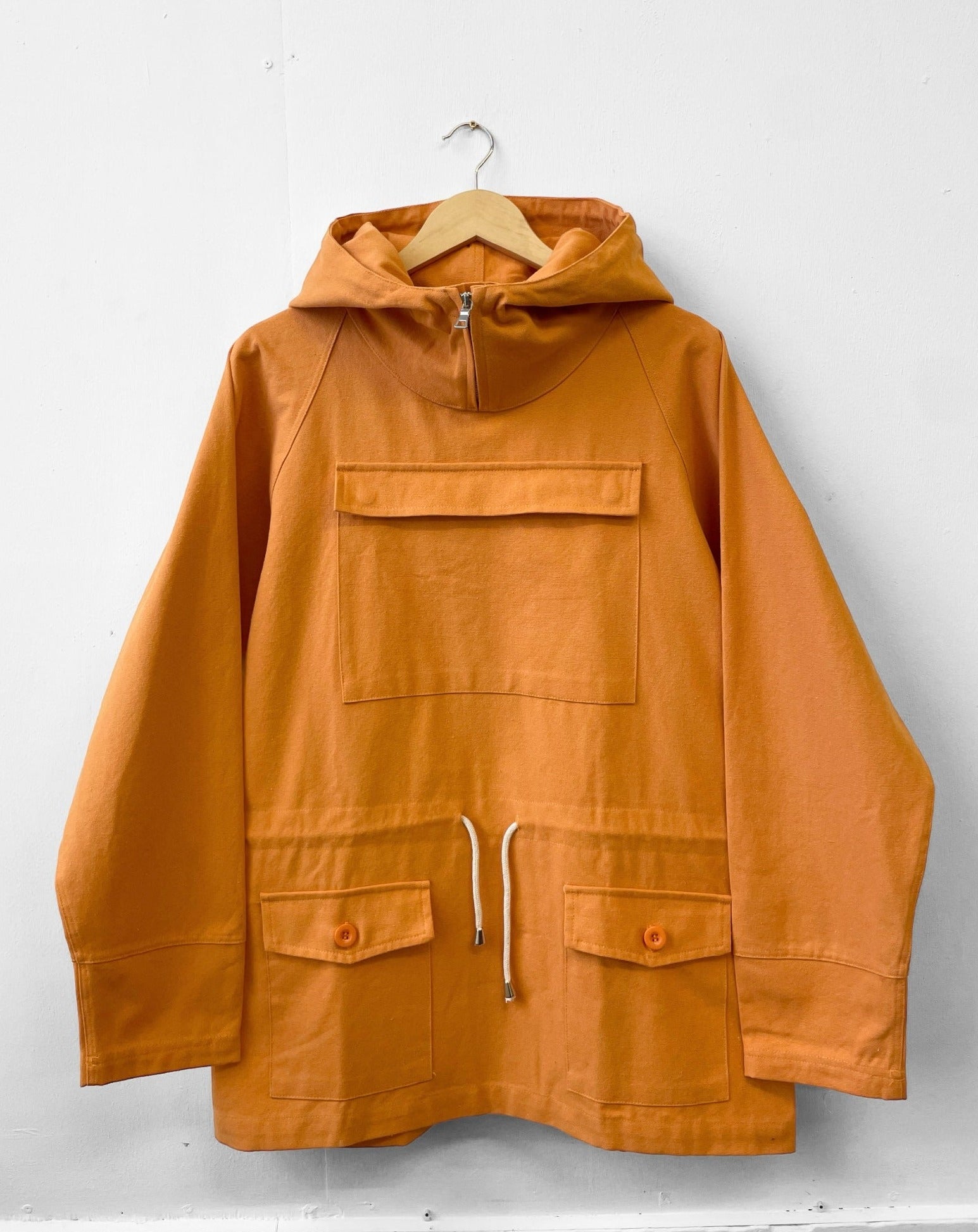 Tangerine Cadet Smock 1960s Style Cotton Canvas – Wolf Clothing