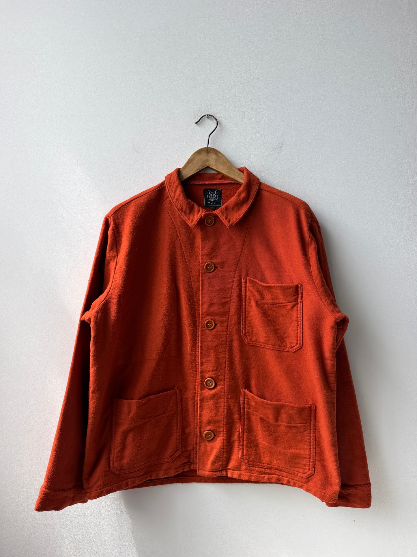 Orange Moleskin Workwear Jacket