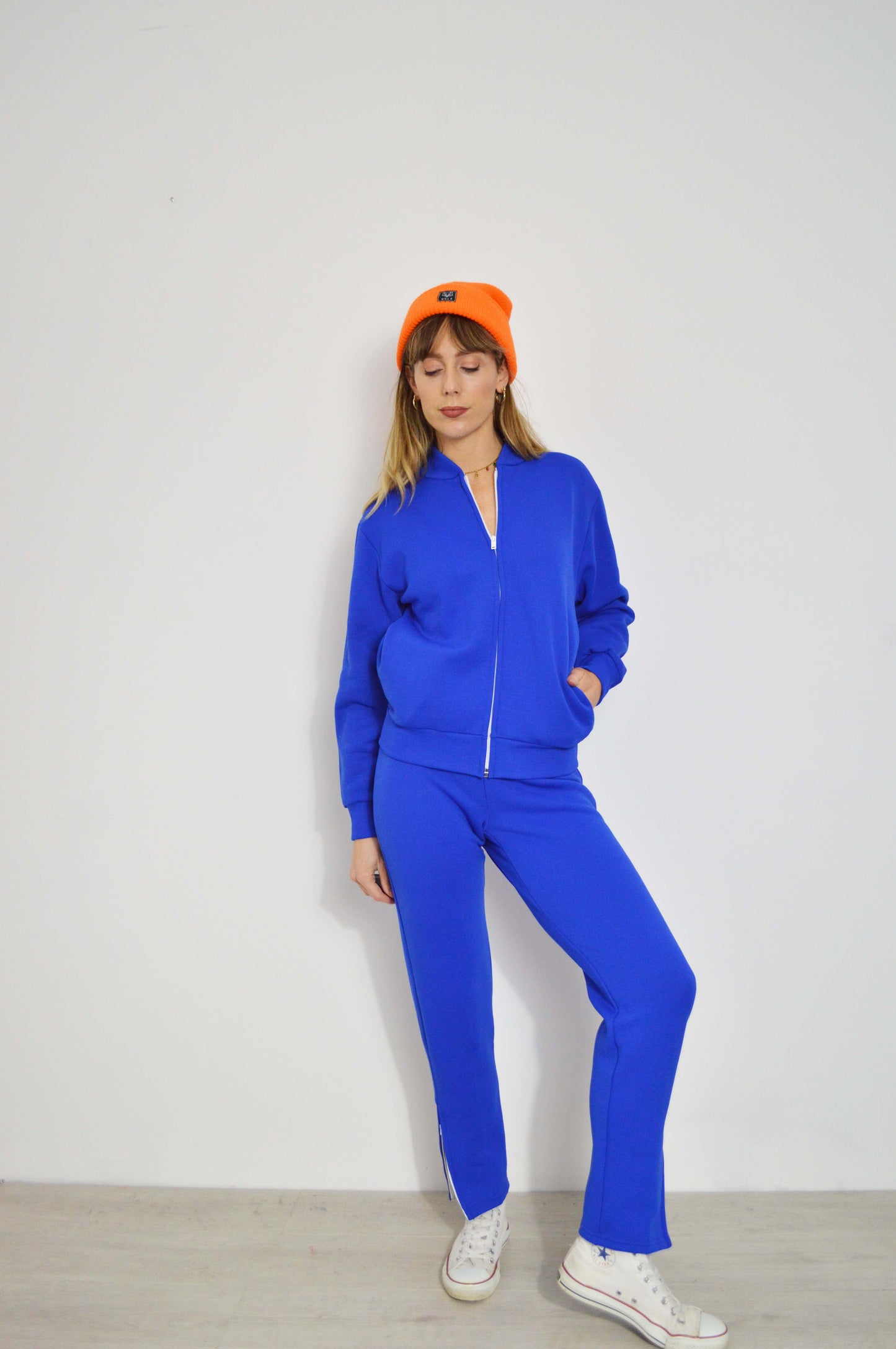 Vintage 1987 Cobalt Blue French Tracksuit