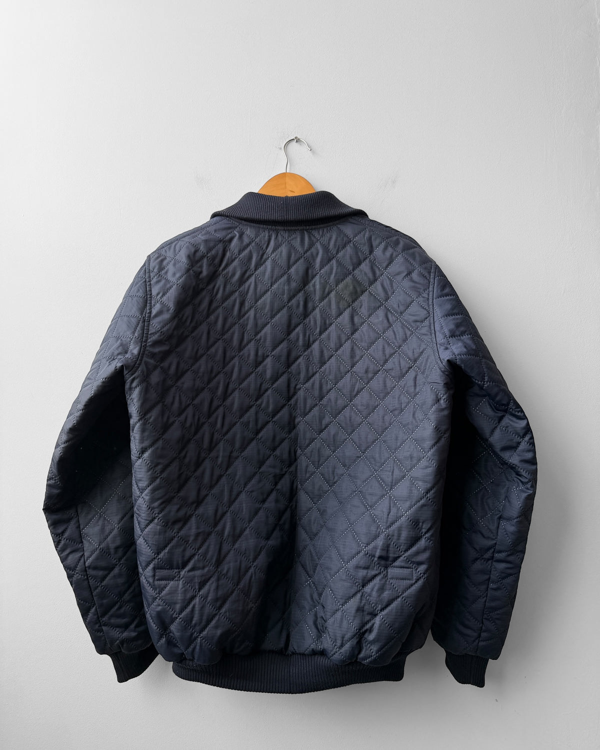Vintage Workwear Quilted Jacket Liner Navy