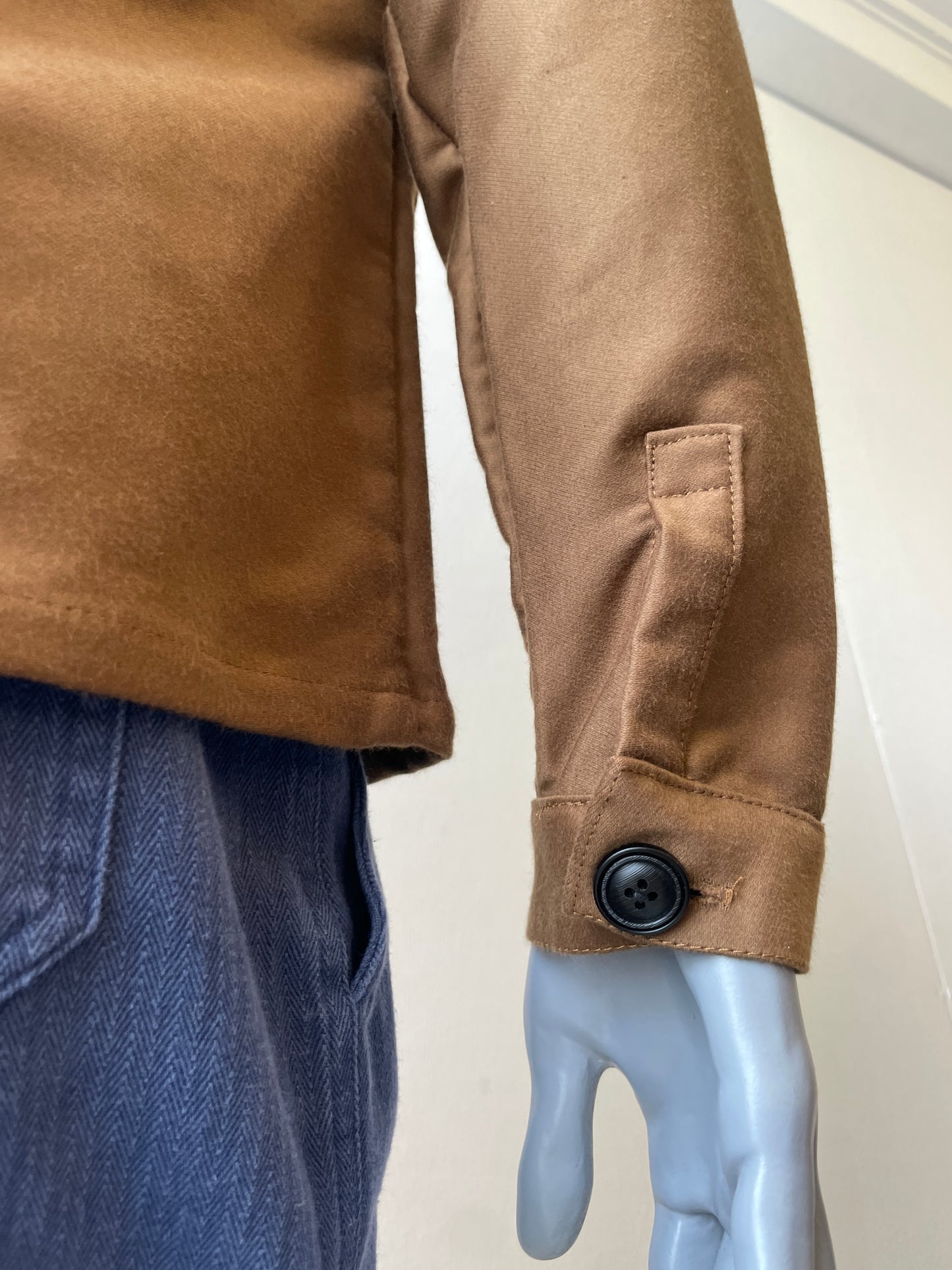 Tobacco Brown Moleskin Chore Jacket