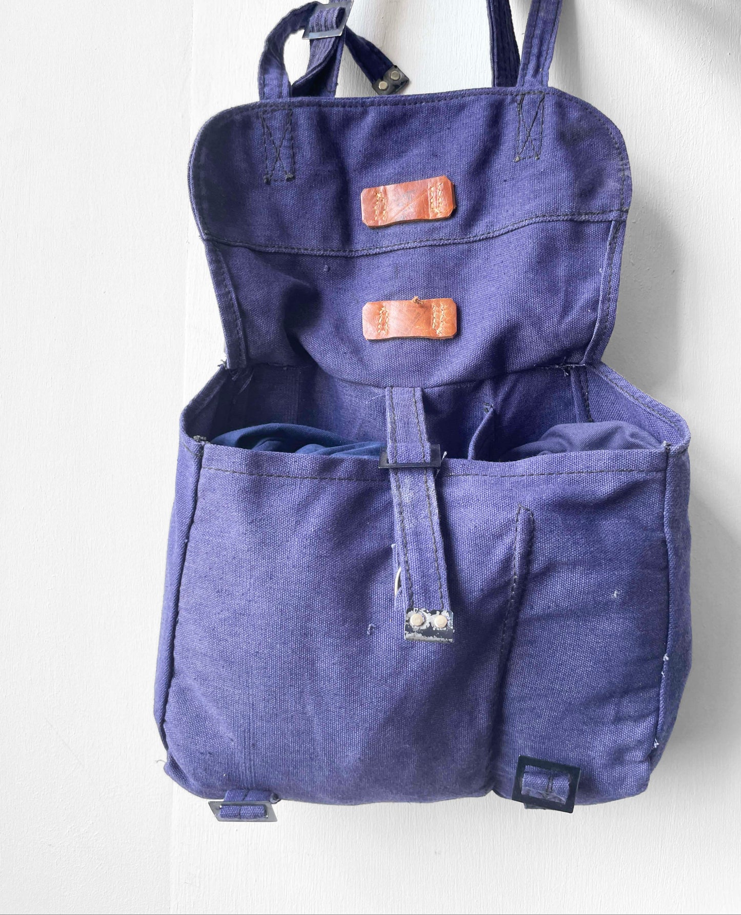 Vintage 1970s Canvas Satchel Messenger Bag