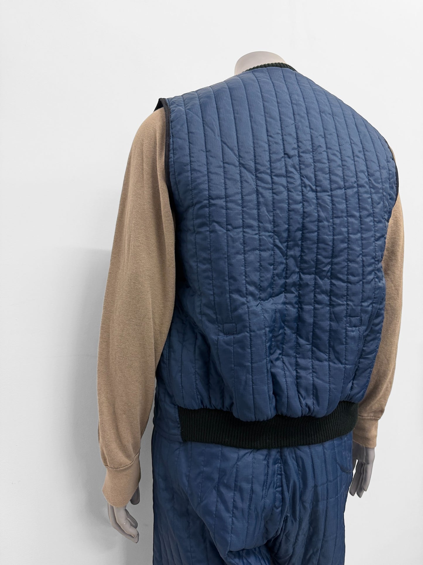 Vintage Sleeveless Quilted Vest Jacket Thermal Liner