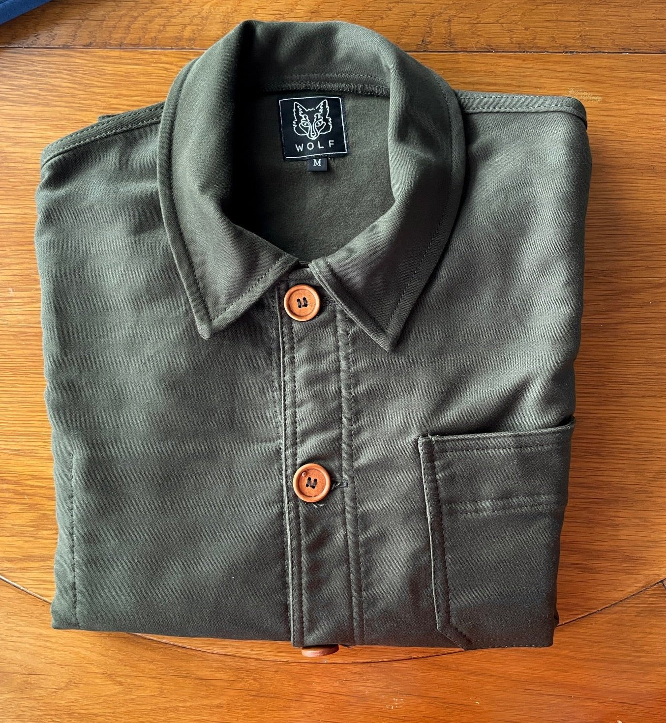 Chaqueta de trabajo francesa Moleskin Racing Green