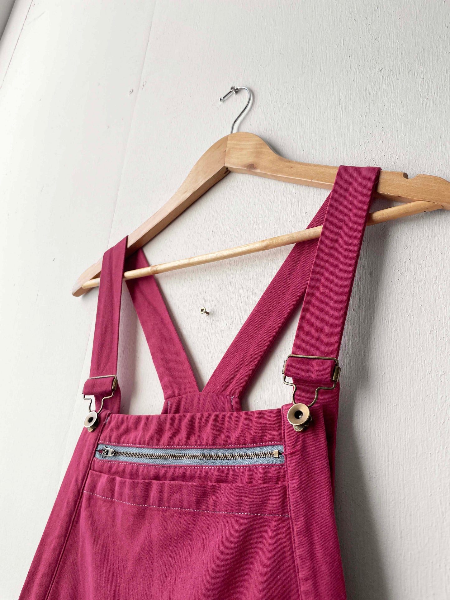 Fuchsia Pink Workwear Dungarees