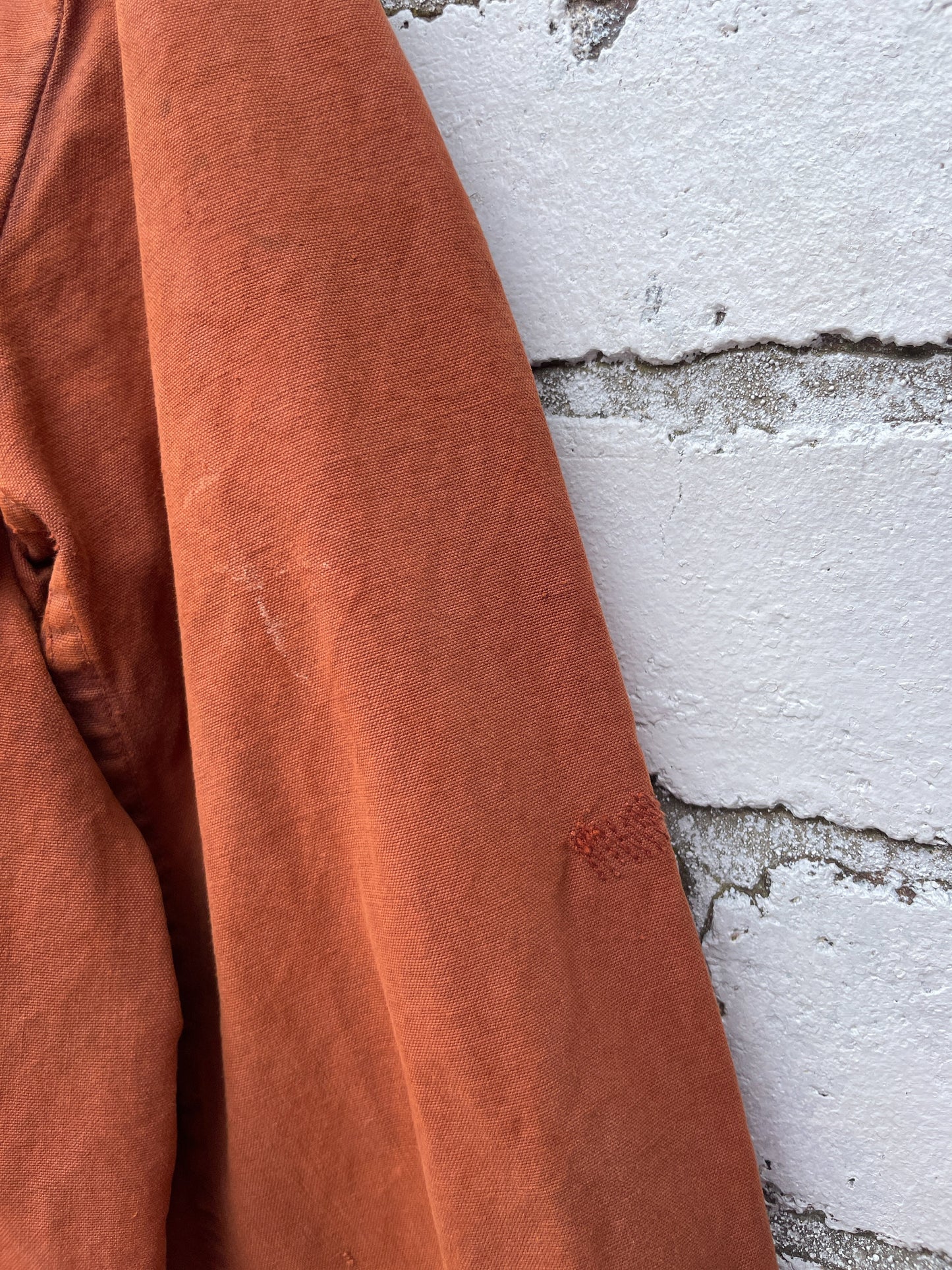 Orangefarbene Vintage-Canvas-Jacke aus den 60er-Jahren