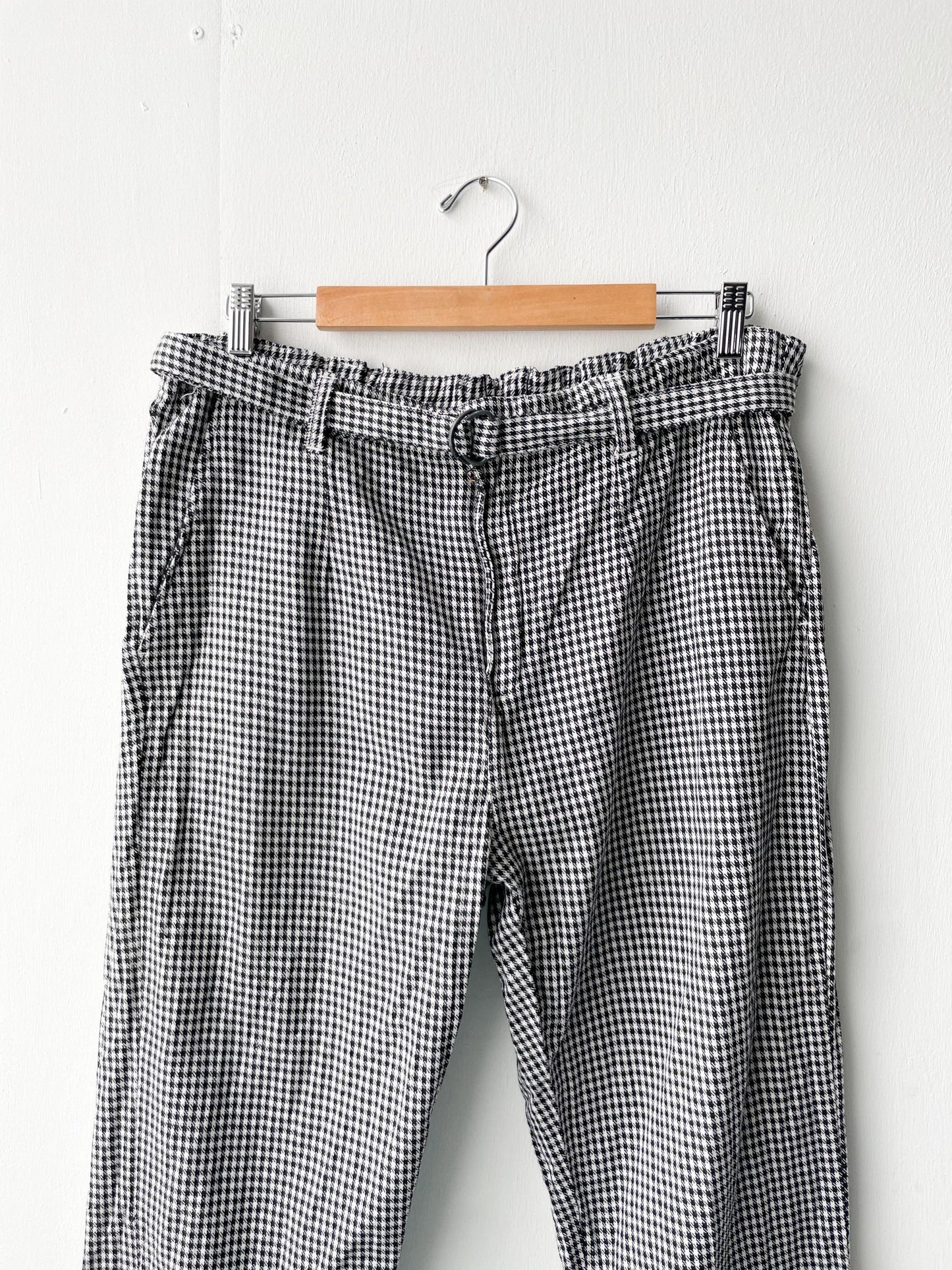 Deadstock Black & White Houndstooth Trousers