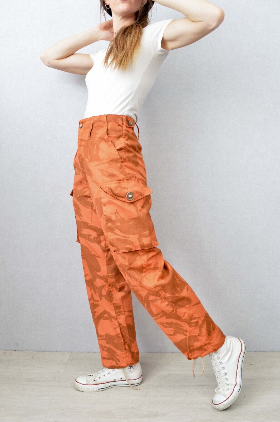 Unisex British Orange Camo Pants