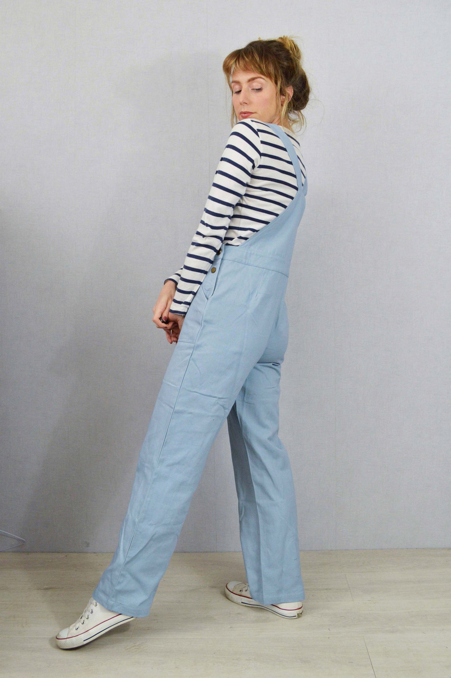 Französische Arbeitslatzhose aus Baumwolle