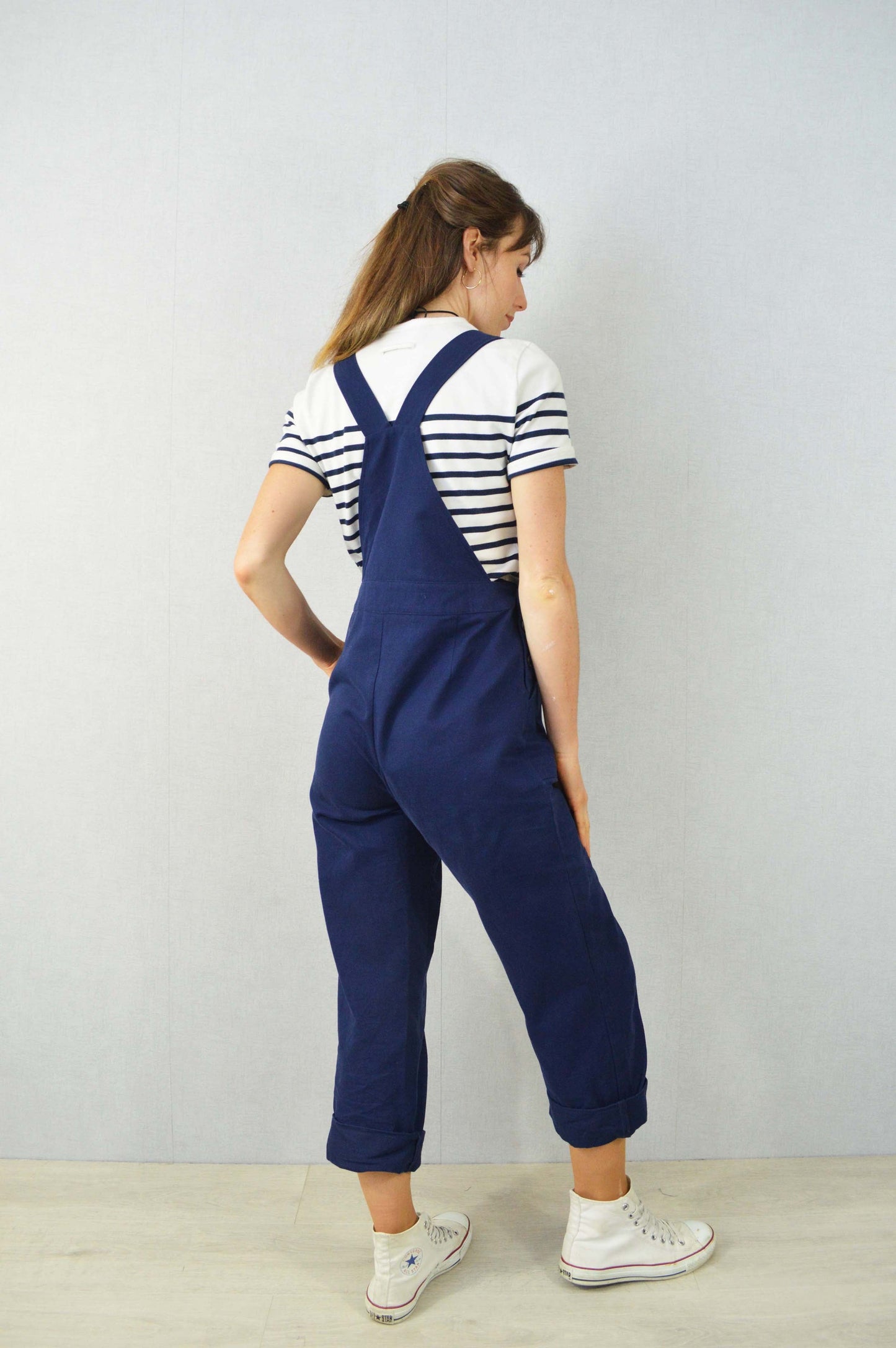 Dark Pink Workwear Dungarees