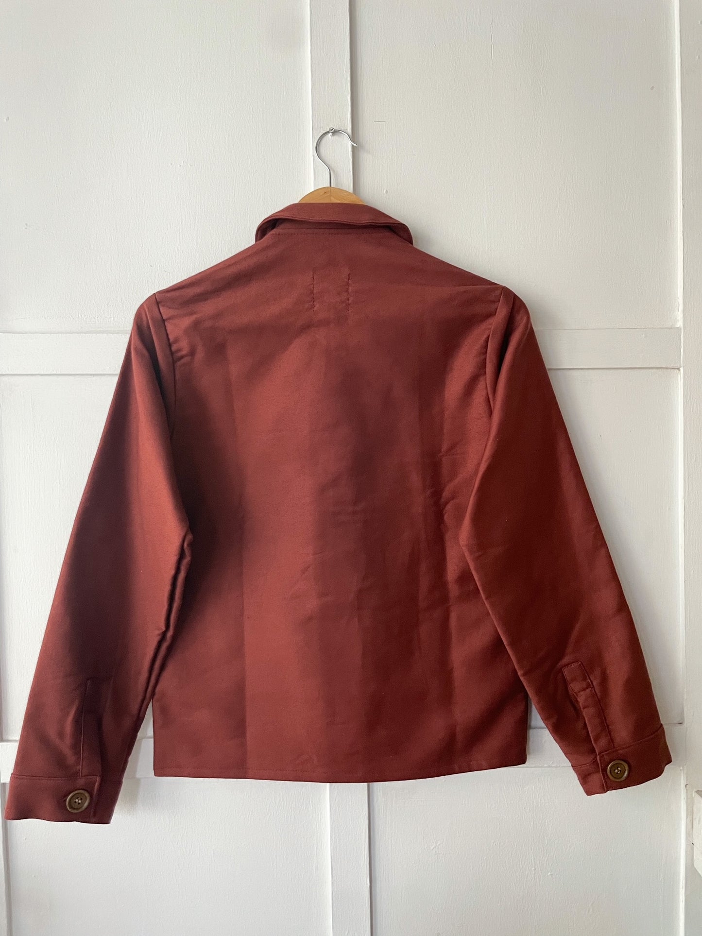 50s Moleskin French Chore Jacket Rust Brown