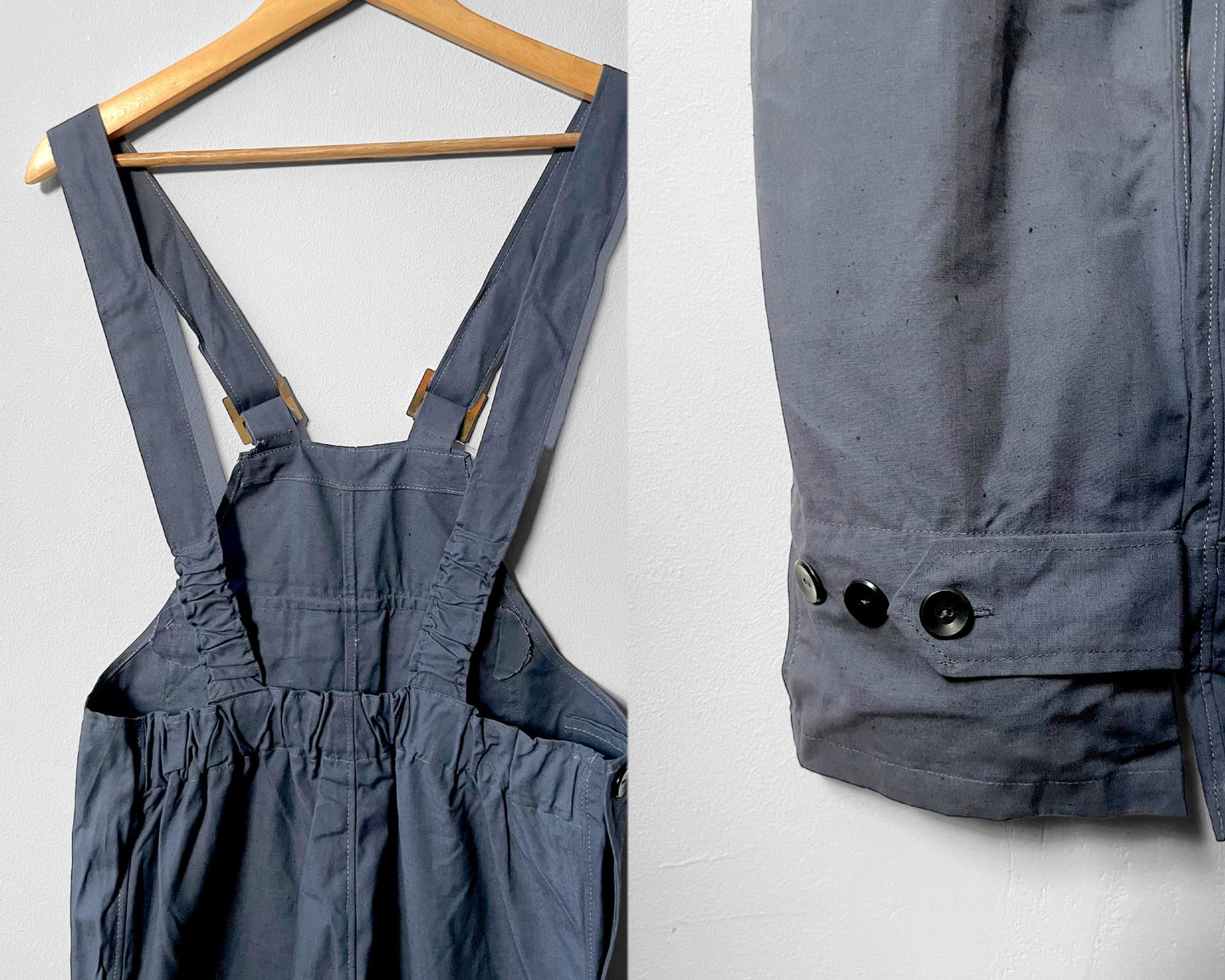 Czech Vintage Cotton Dungarees