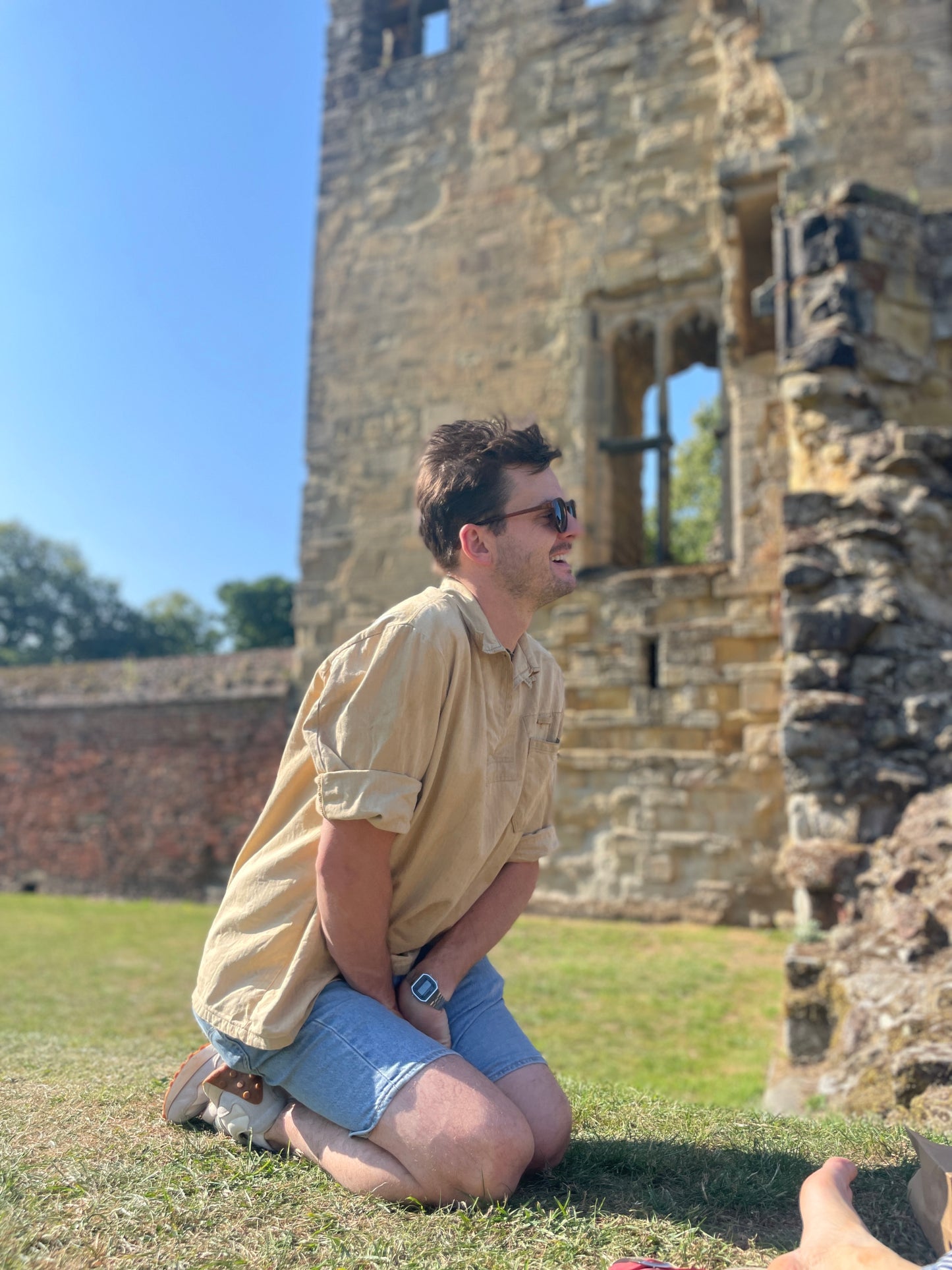 Vintage Peasant Top Faded Cotton Smock T-Shirt