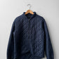 Vintage Workwear Quilted Jacket Liner Navy