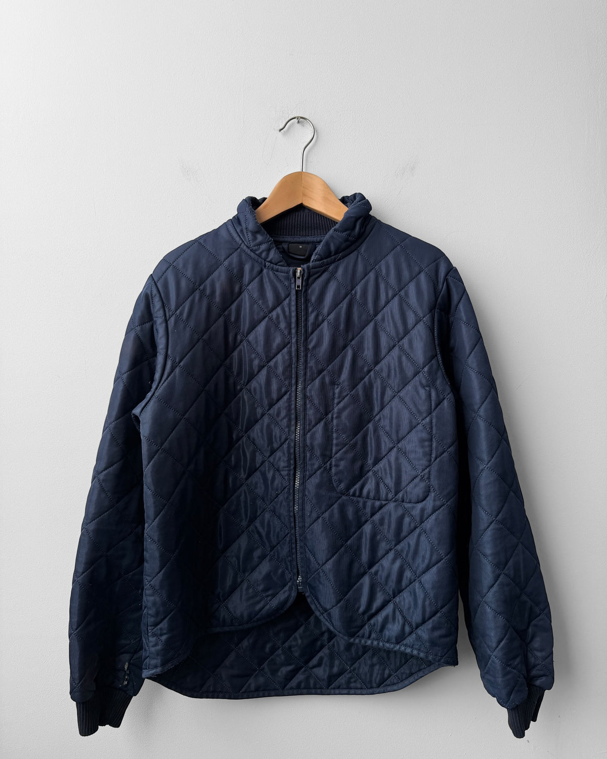 Vintage Workwear Quilted Jacket Liner Navy
