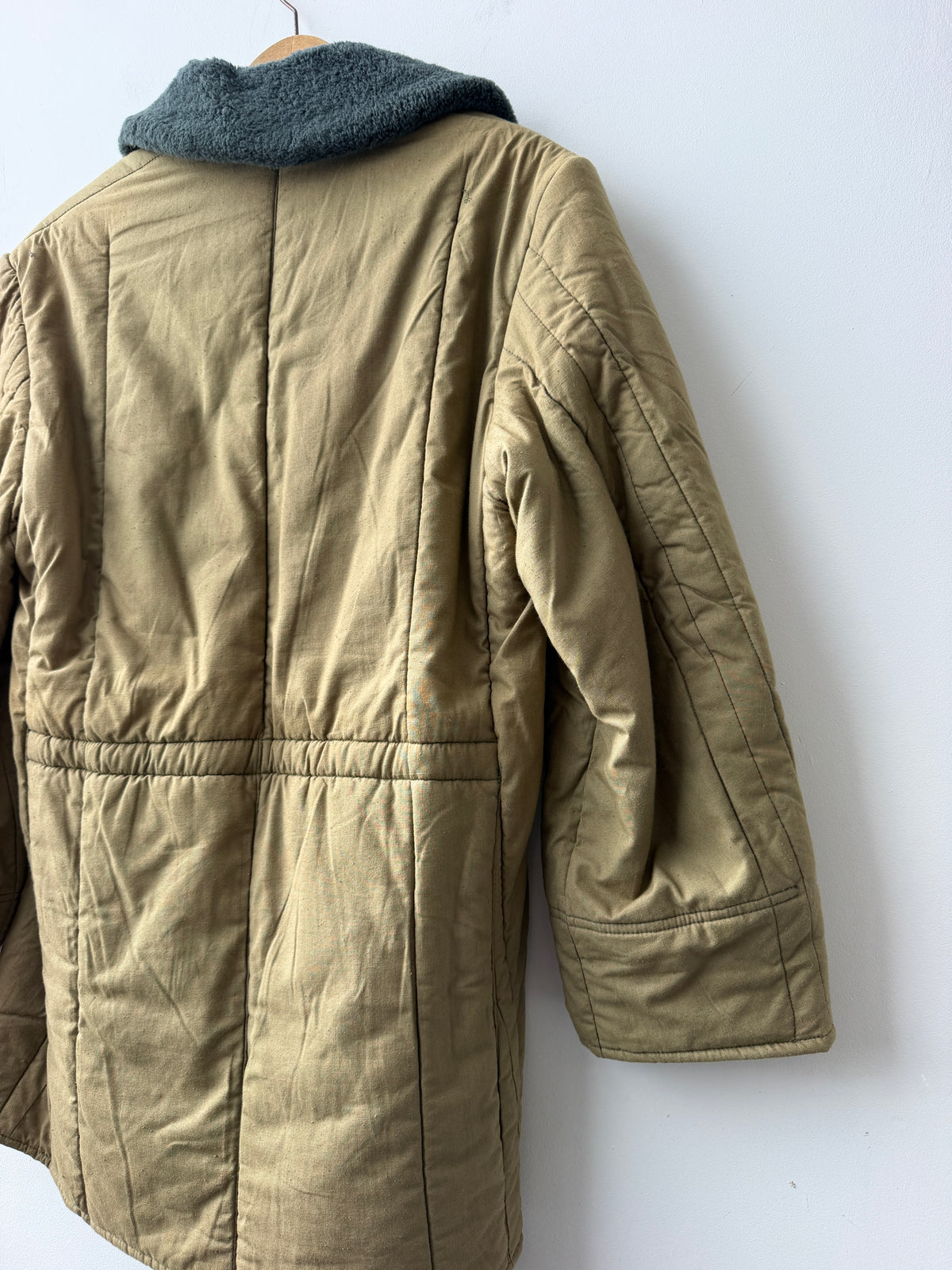 Vintage Cotton 1960s Parka Liner Camel