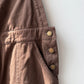 Brown French Workwear Dungarees