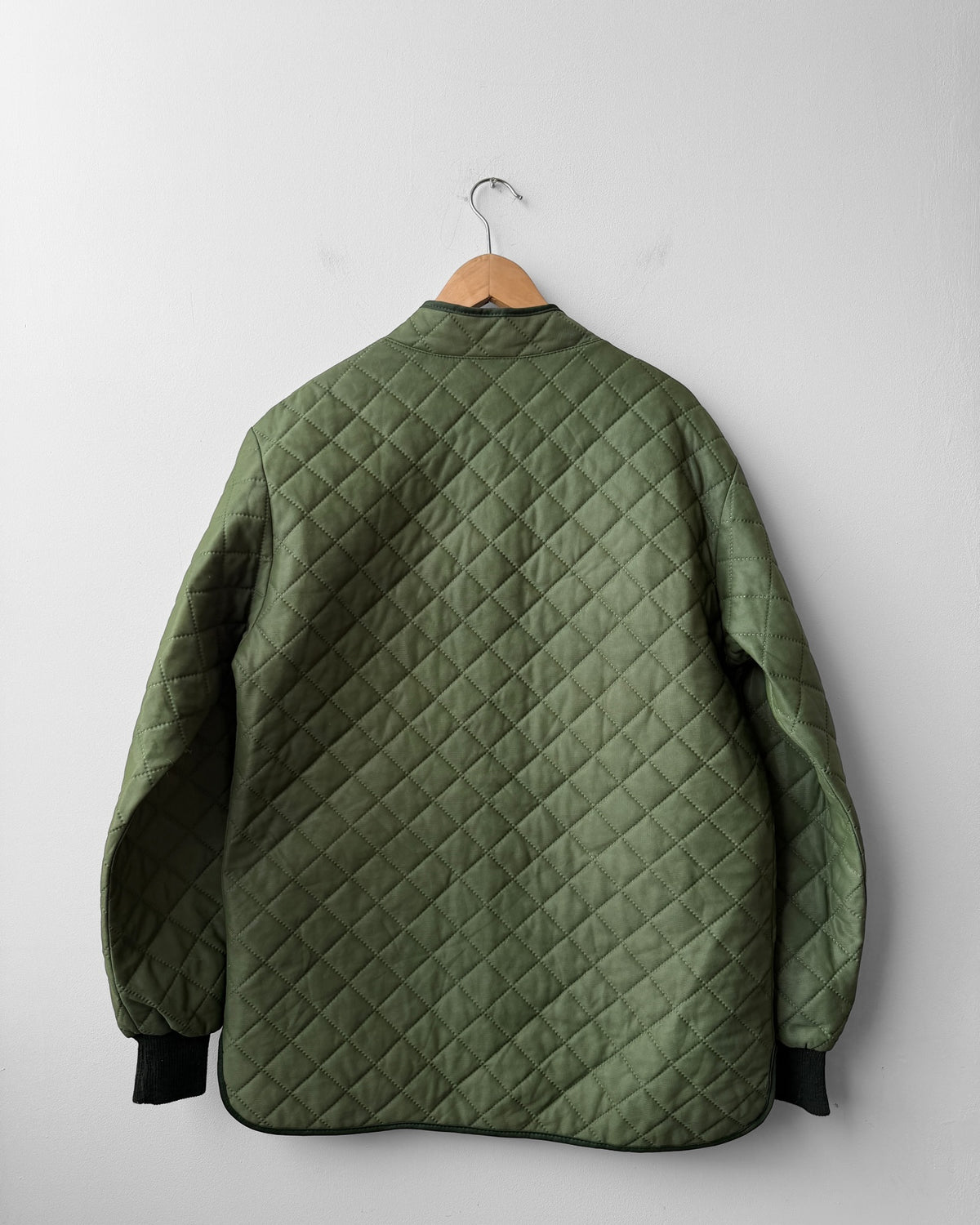 Vintage Workwear Quilted Jacket Liner Green