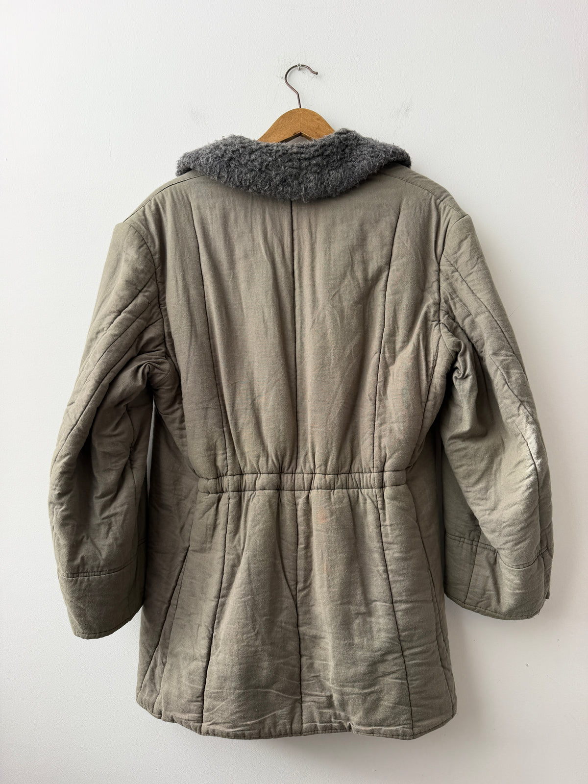 Vintage Cotton 1960s Parka Liner Khaki