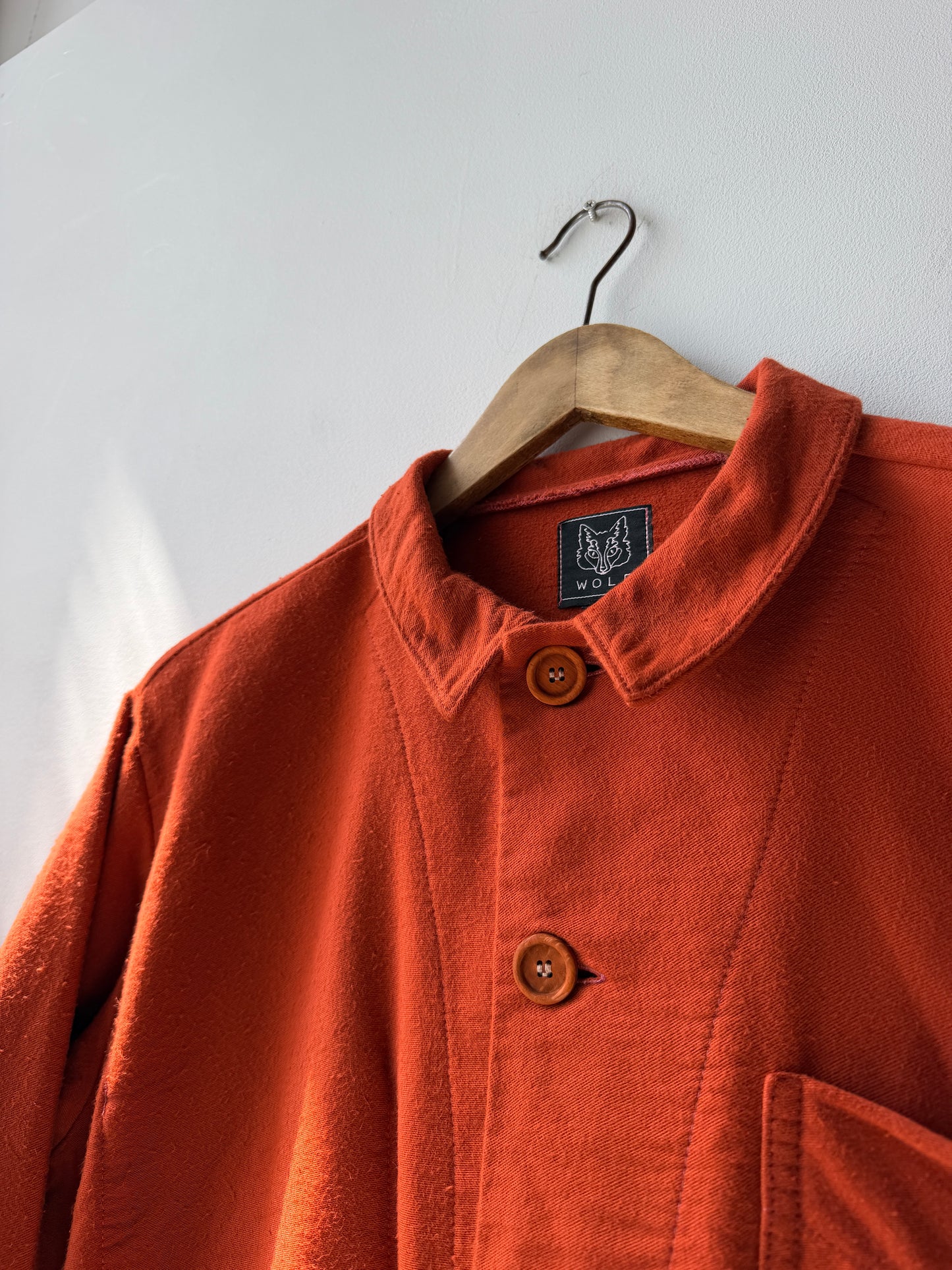 Orange Moleskin Workwear Jacket