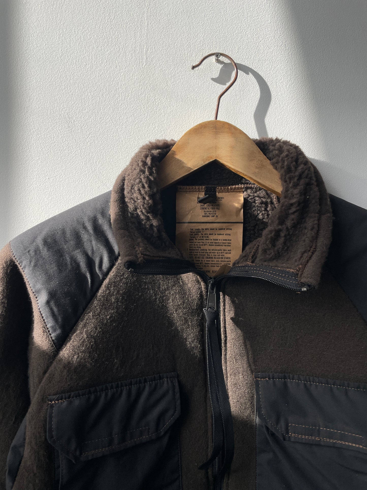 Vintage US Army Thermal "Bear" Fleece Jacket - S