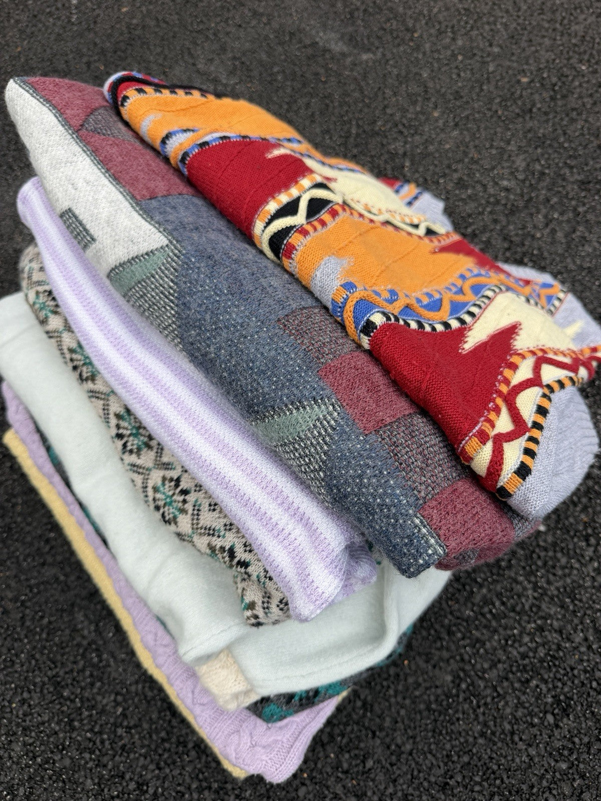 9 Jumpers Clothing Bundle Vintage Knitwear Wholesale Job Lot