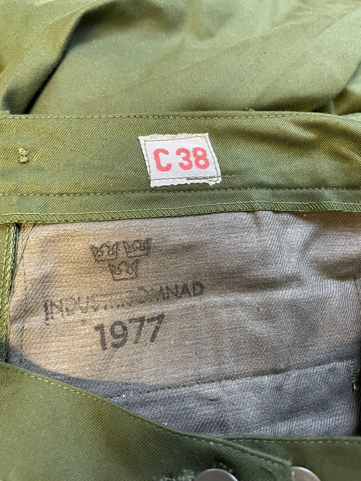 5 x Vintage Army Cargo Trousers - High Waist Swedish - Wholesale Job Lot
