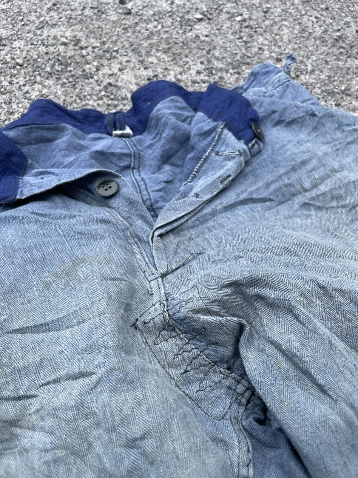 4 x French Workwear Trousers x European Distressed Chore Pants - Wholesale Job Lot