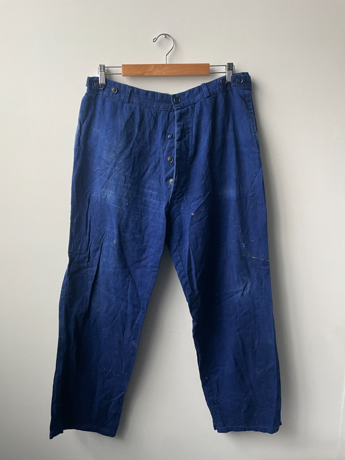 4 x French Workwear Trousers x European Distressed Chore Pants - Wholesale Job Lot