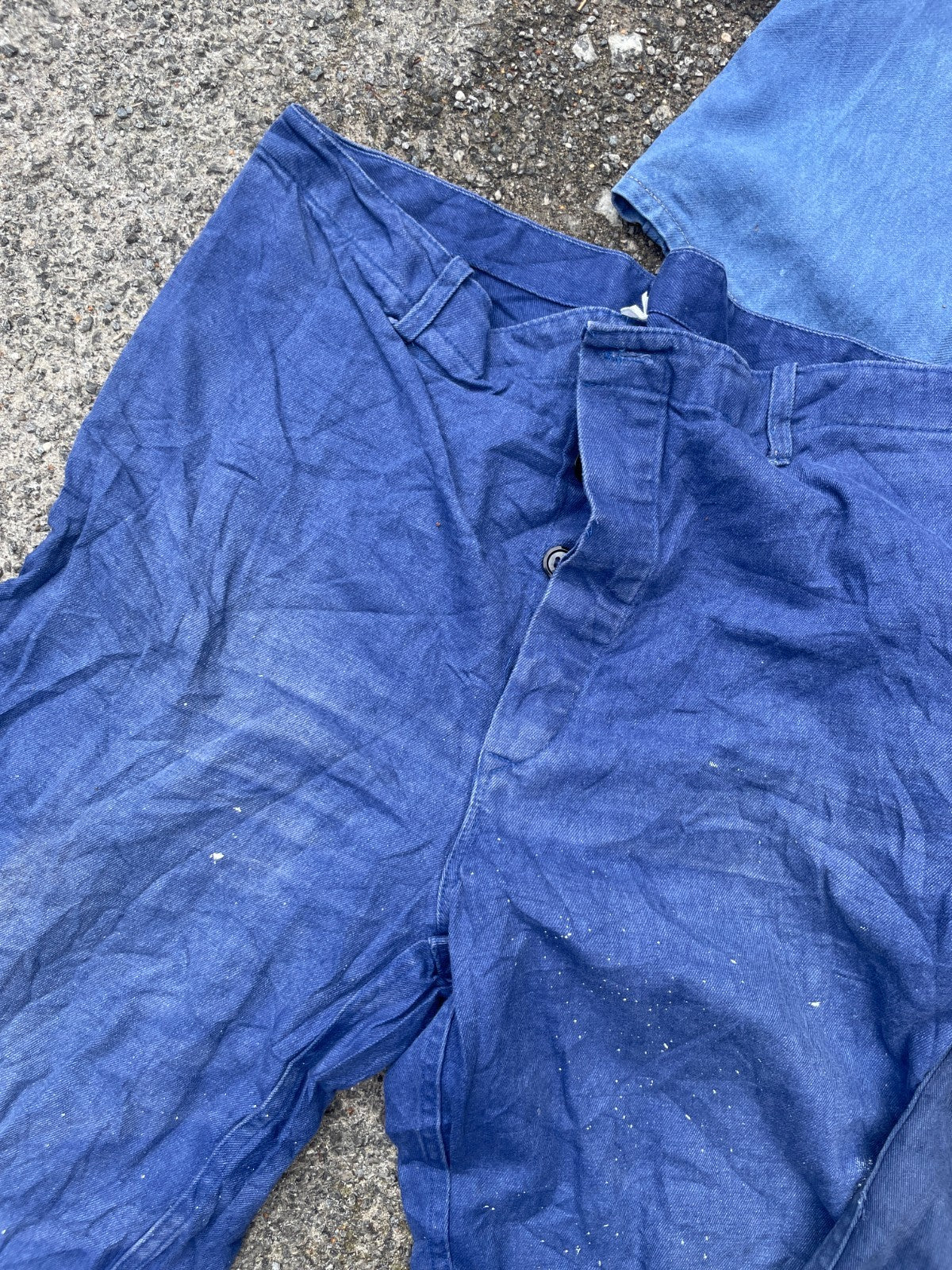 4 x French Workwear Trousers x European Distressed Chore Pants - Wholesale Job Lot