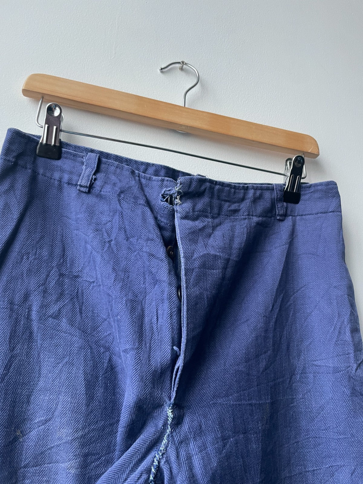 4 x French Workwear Trousers x European Distressed Chore Pants - Wholesale Job Lot