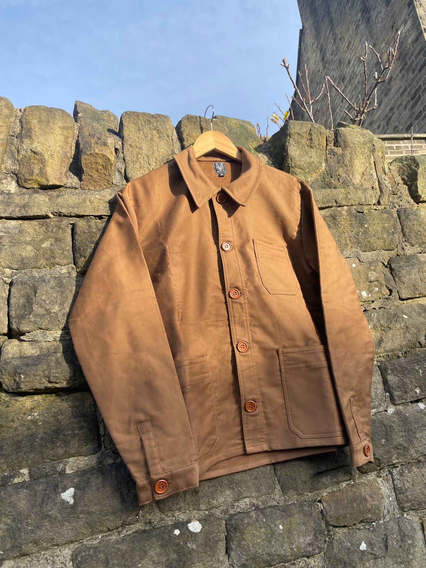 Tan Brown Moleskin Chore Jacket