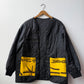 Vintage Black Liner Reworked Japanese Yellow Pockets
