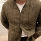 Vintage 70s Military Jacket Cotton Quilted V-Neck Liner