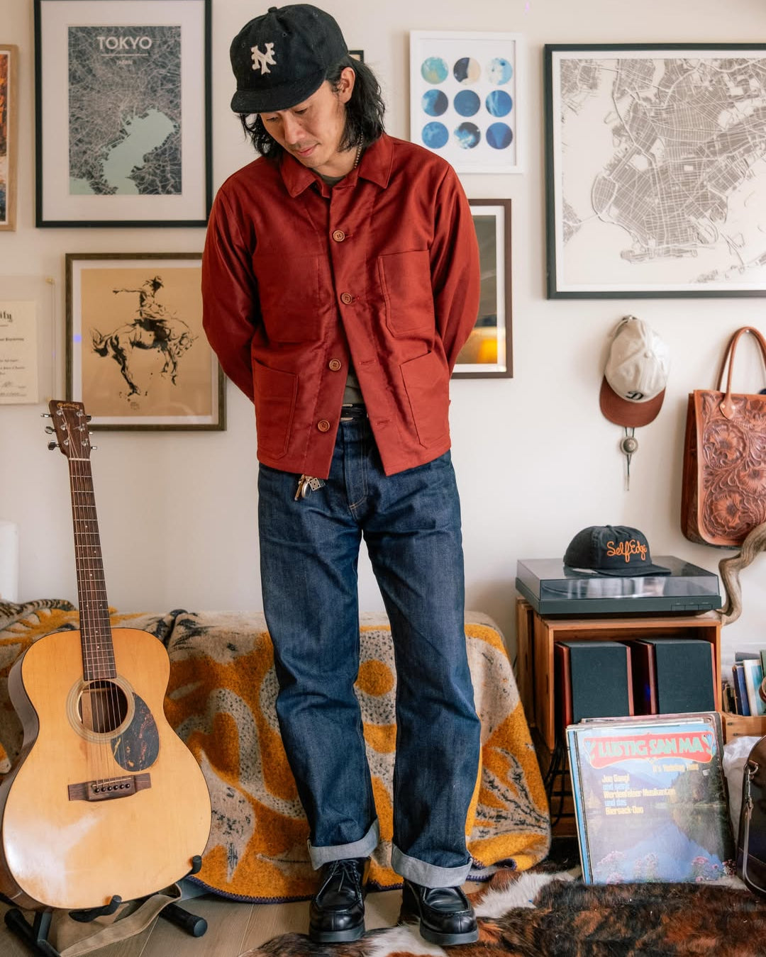 Rust Moleskin Chore Jacket