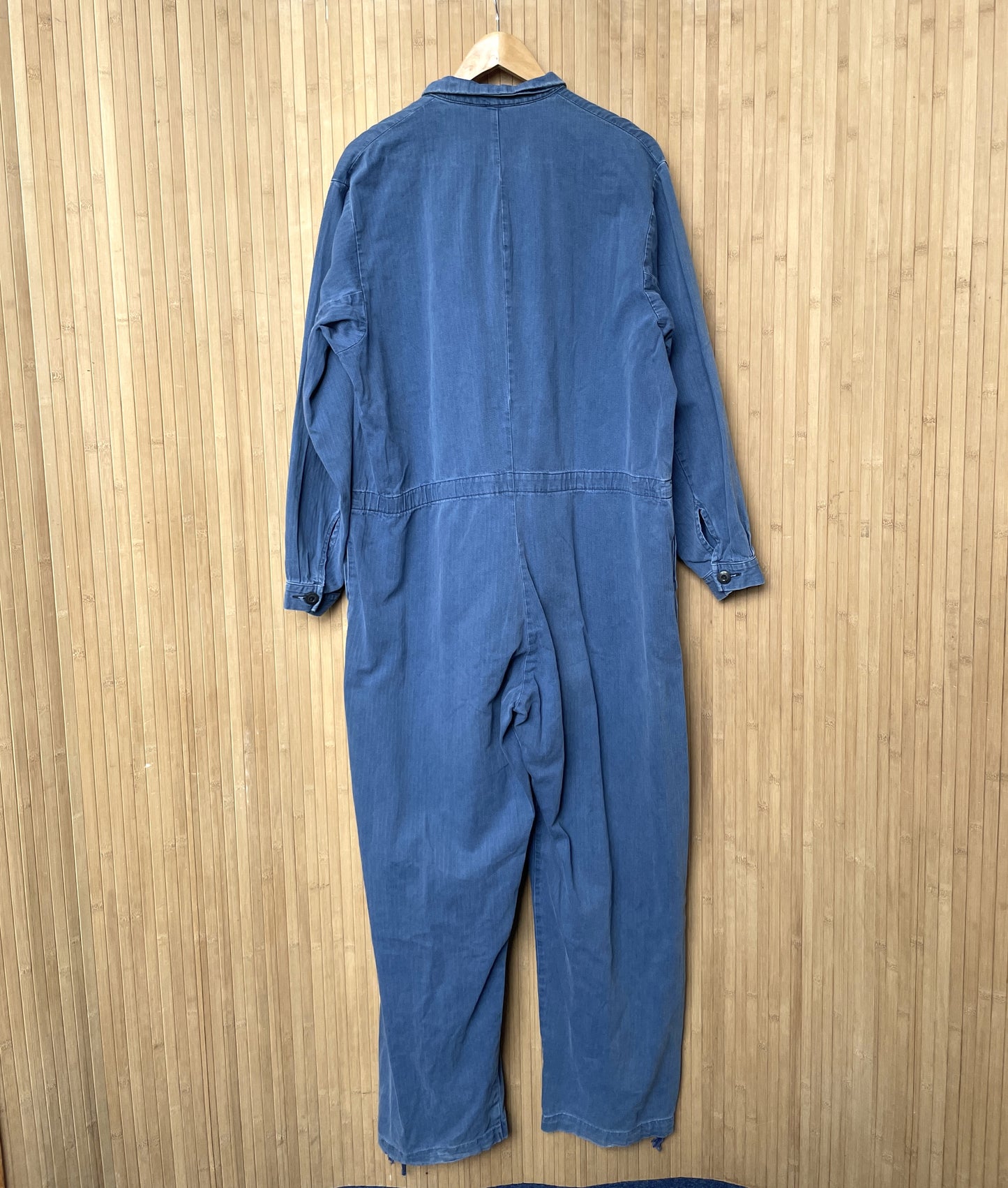 Vintage French Railroad Overalls Faded Blue