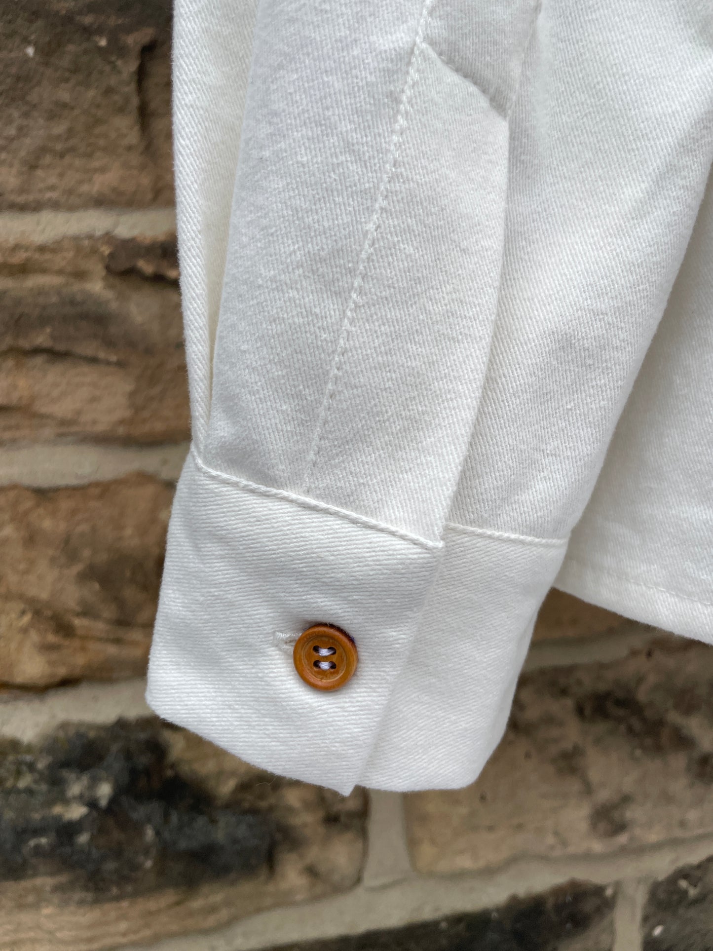 Organic Collarless Grandad Shirt Cotton