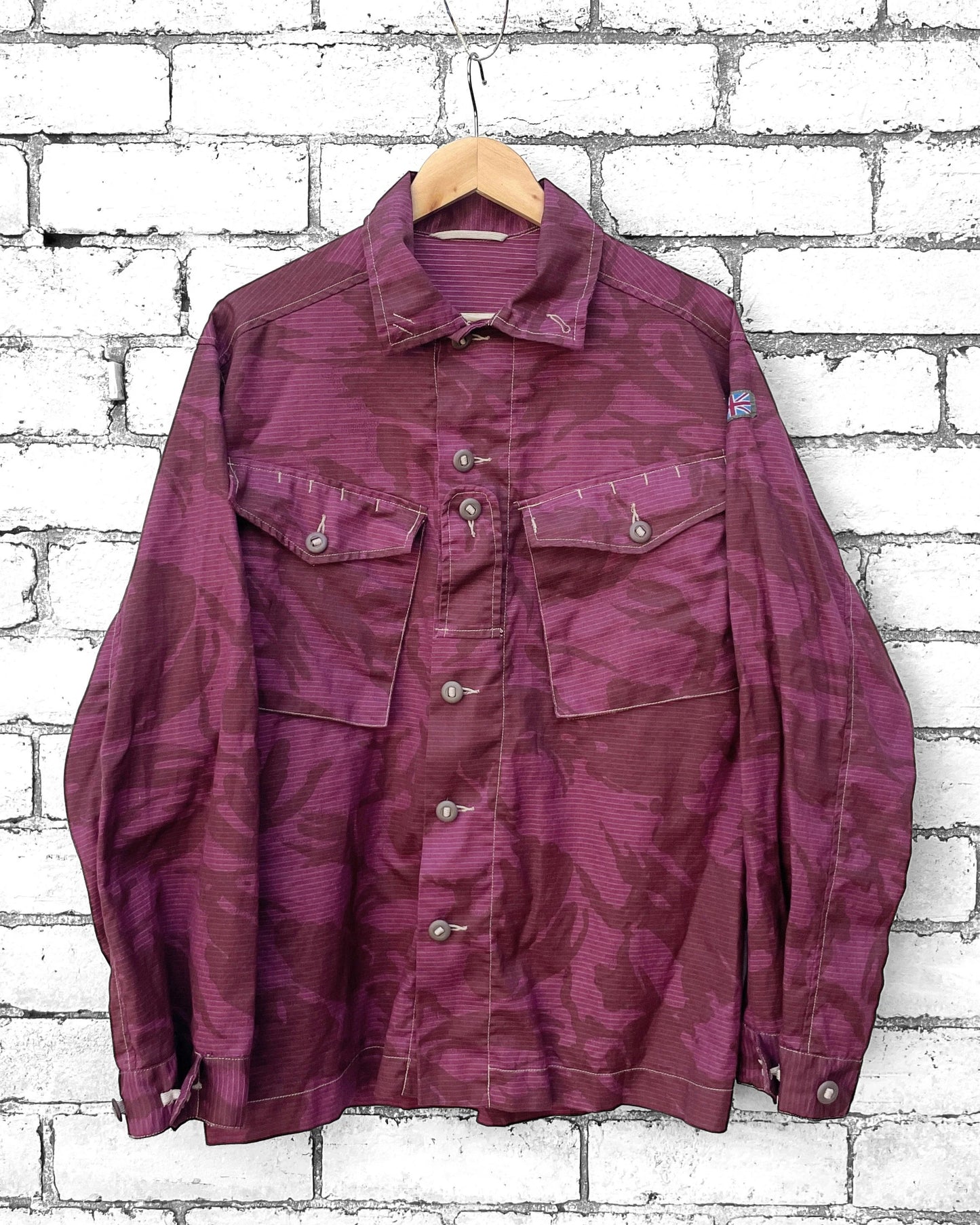 Vintage Dark Pink British Camo Jacket