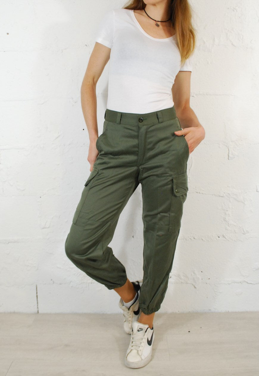 Vintage 80s French High Waisted Trousers