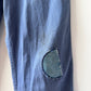 Vintage Patched Painters Workwear Dungarees Chalk Blue