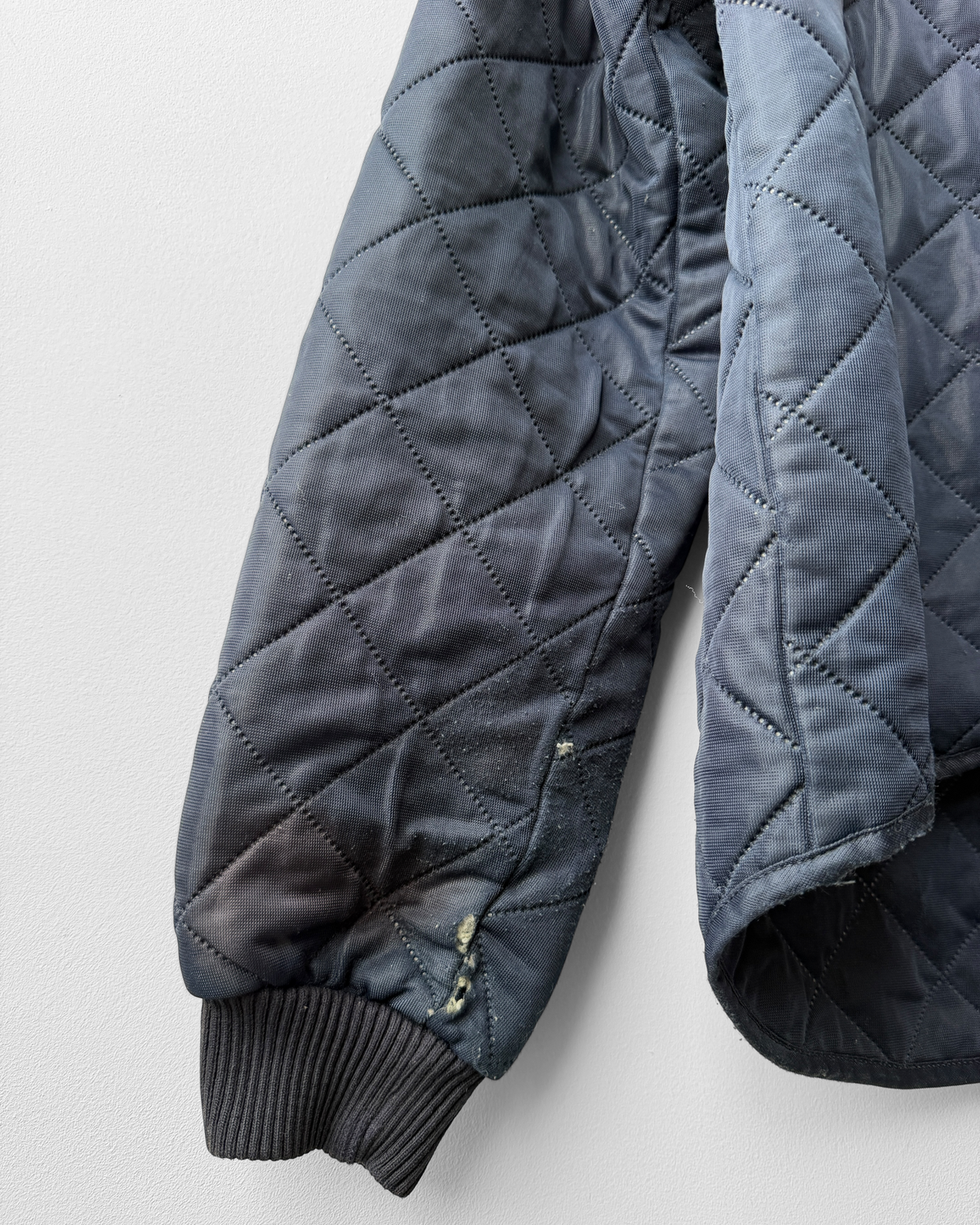 Vintage Workwear Quilted Jacket Liner Navy