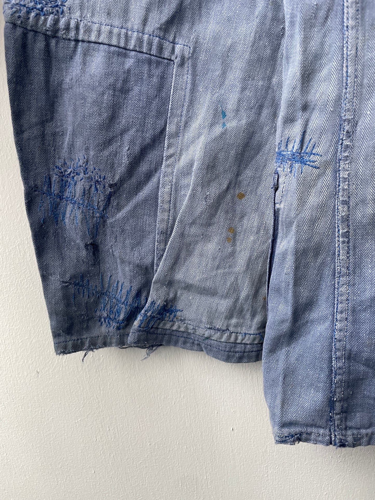 Vintage Distressed Sashiko Patched Jacket